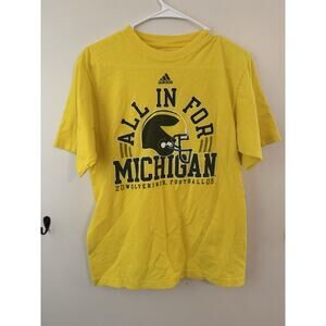 Adidas Michigan Wolverines All In For Michigan 2009 Schedule T Shirt Mens S